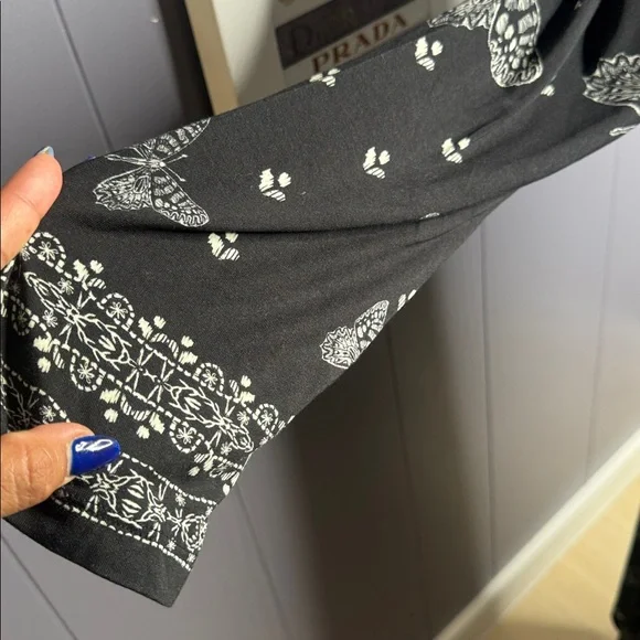 Johnny Was butterfly black & white dress - Picture 3 of 7